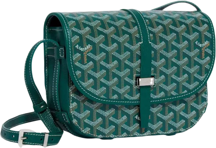Sac Belvédère green leather