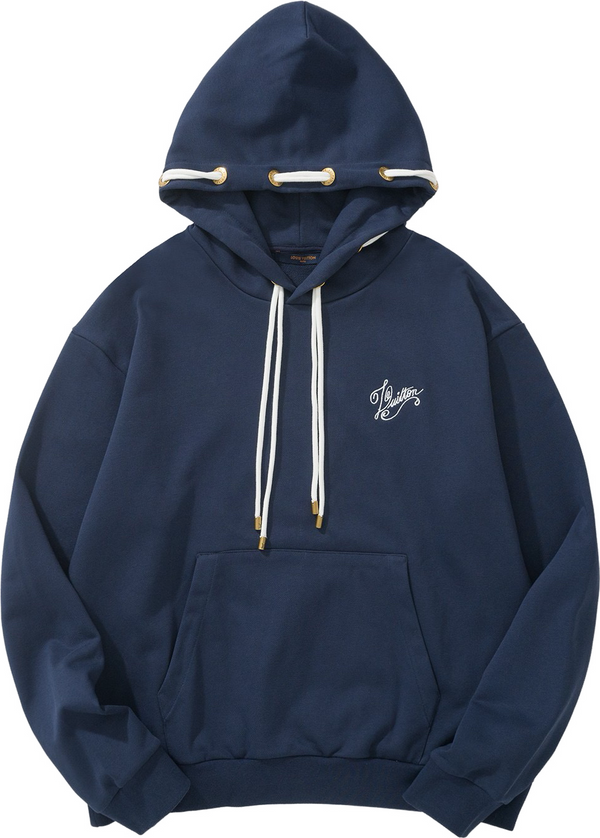 Sweat à capuche jersey coton Lv