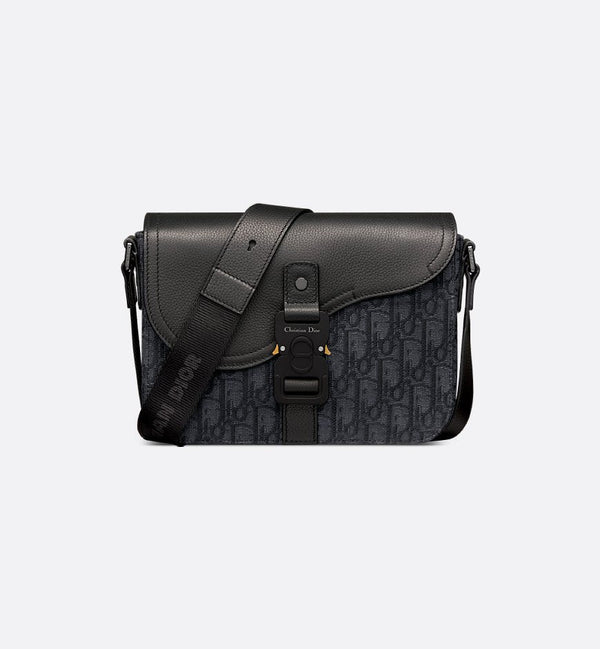 Sac Messenger à rabat Saddle Small Noir