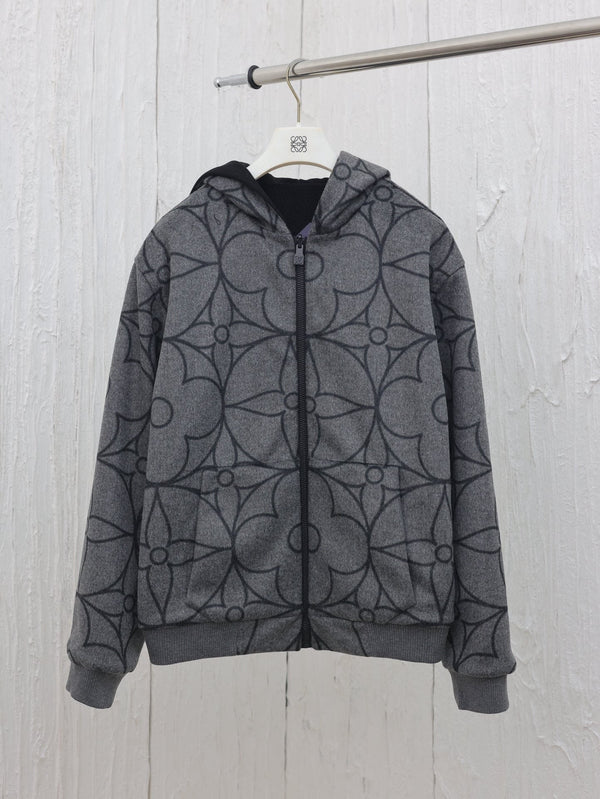 Blouson capuche réversible Lv