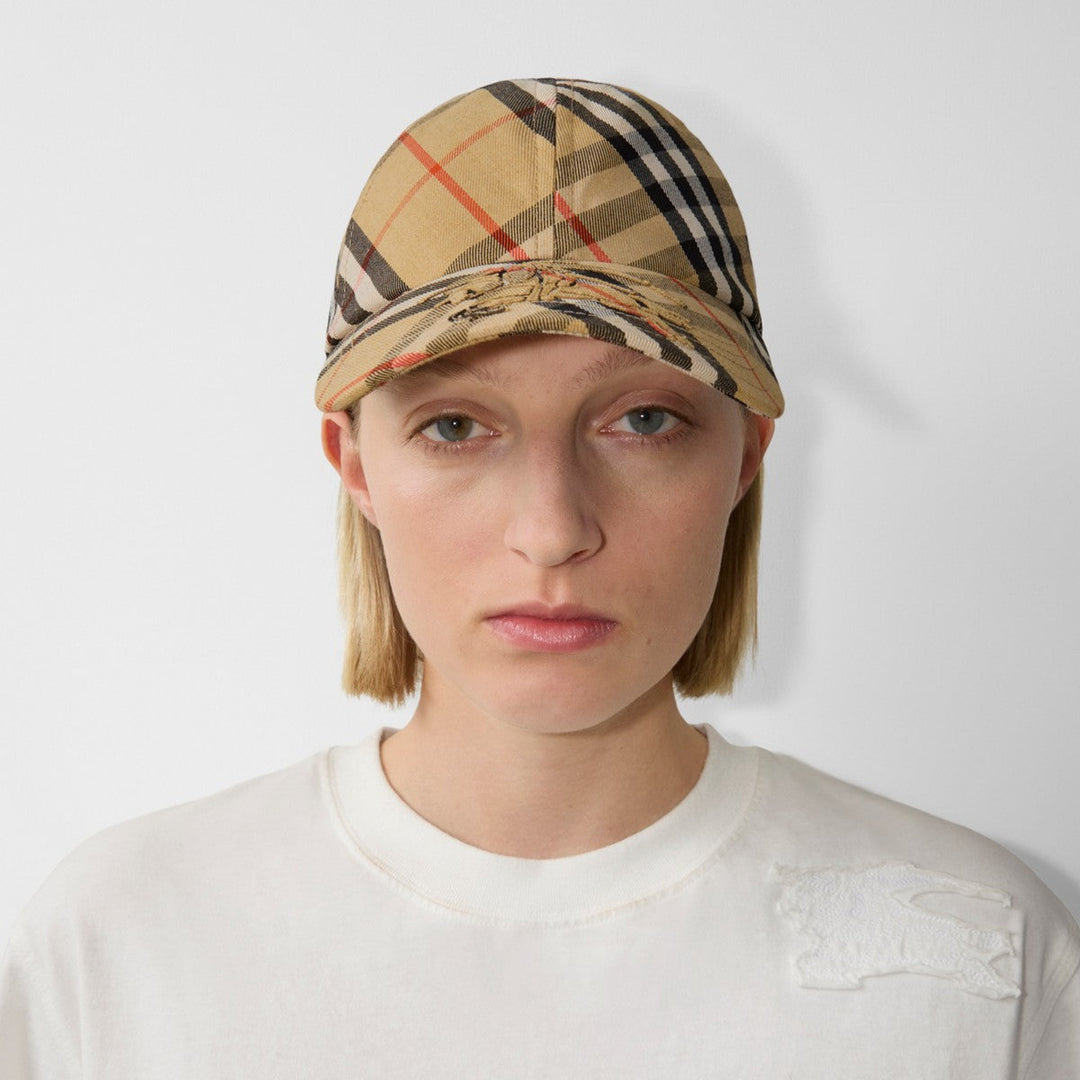 Casquette de baseball en sergé Check EKD