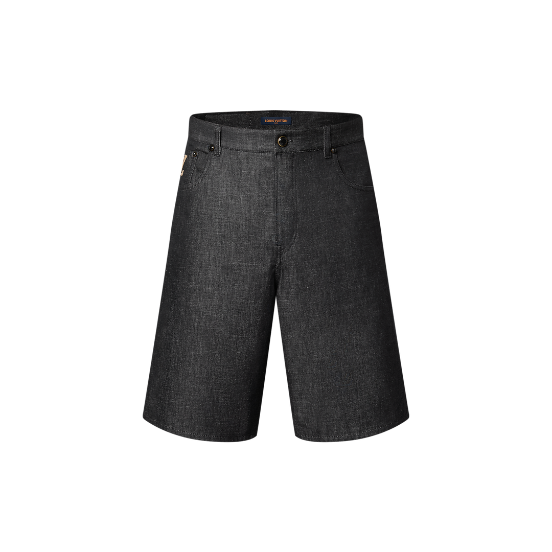 Short en chambray