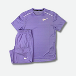 Ensemble short/t-shirt running Lila