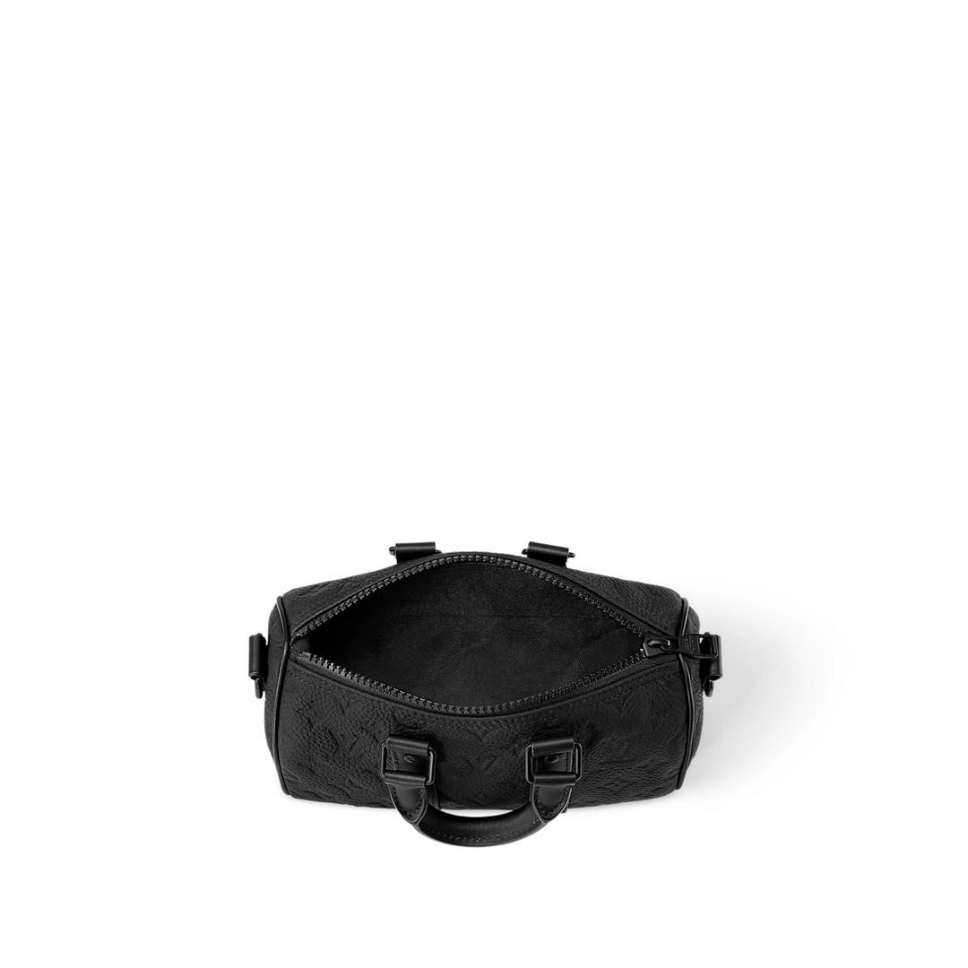 Sac Keepall Bandoulière 25 Noir Cuir
