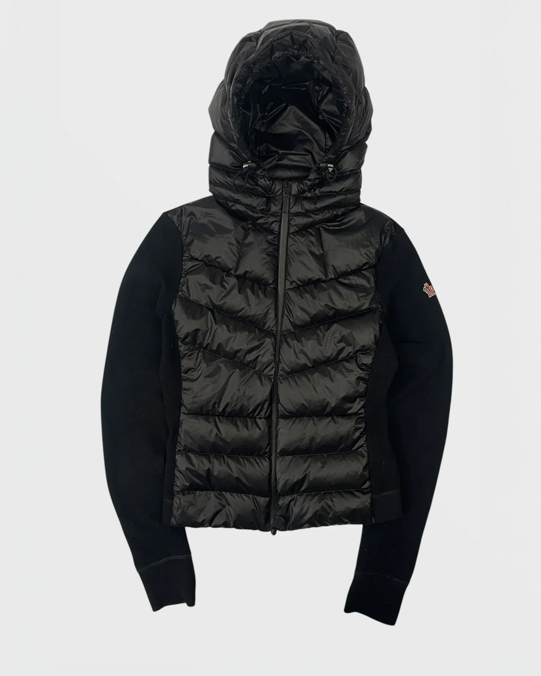 Moncler doudoune bi-matière cardigan femme