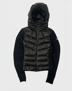 Moncler doudoune bi-matière cardigan femme