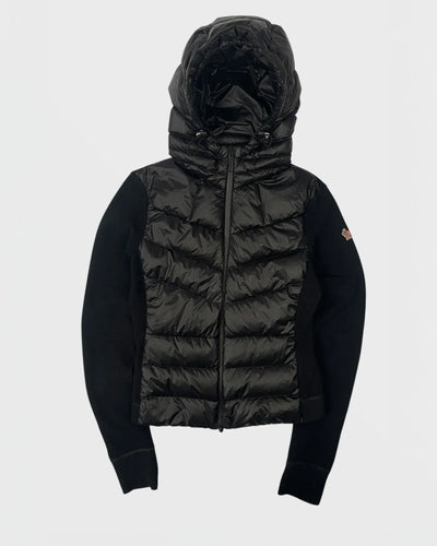 Moncler doudoune bi-matière cardigan femme