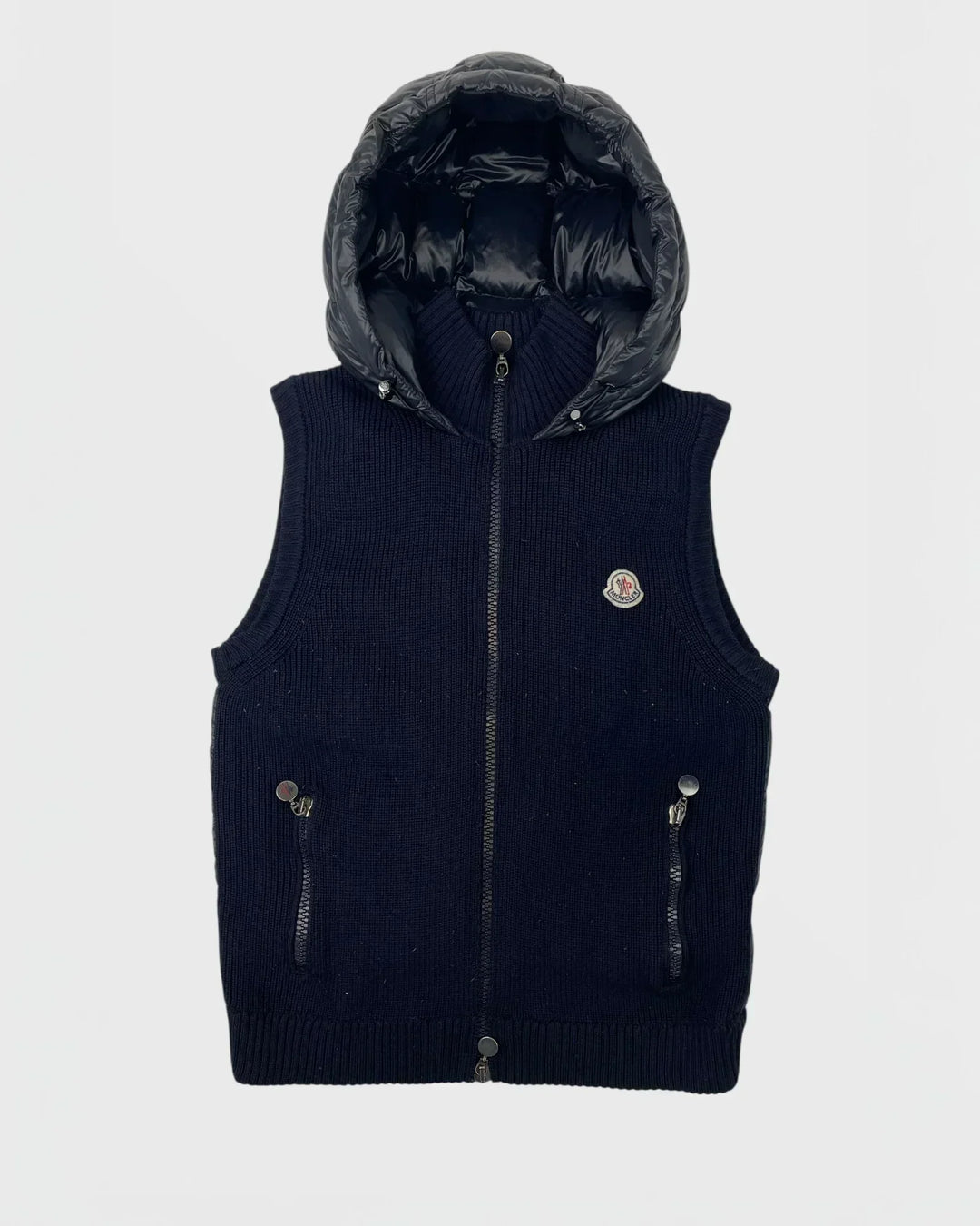 Moncler doudoune sans manches bi matière