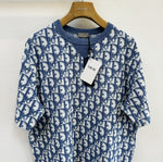 T-shirt cd Oblique, coupe relax bleu