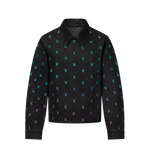 Blouson sportswear brodé LV Blason Gradient en denim
