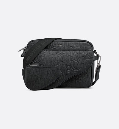 Triple Pouch Saddle Cuir