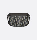 Mini sac Messenger à rabat Saddle Noir et Beige