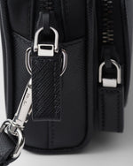 Sac porté épaule en Re-Nylon et cuir Saffiano