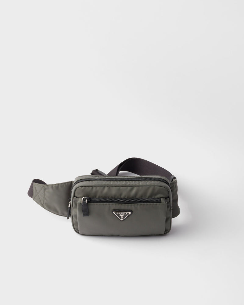 Sac banane en Re-Nylon et cuir Saffiano