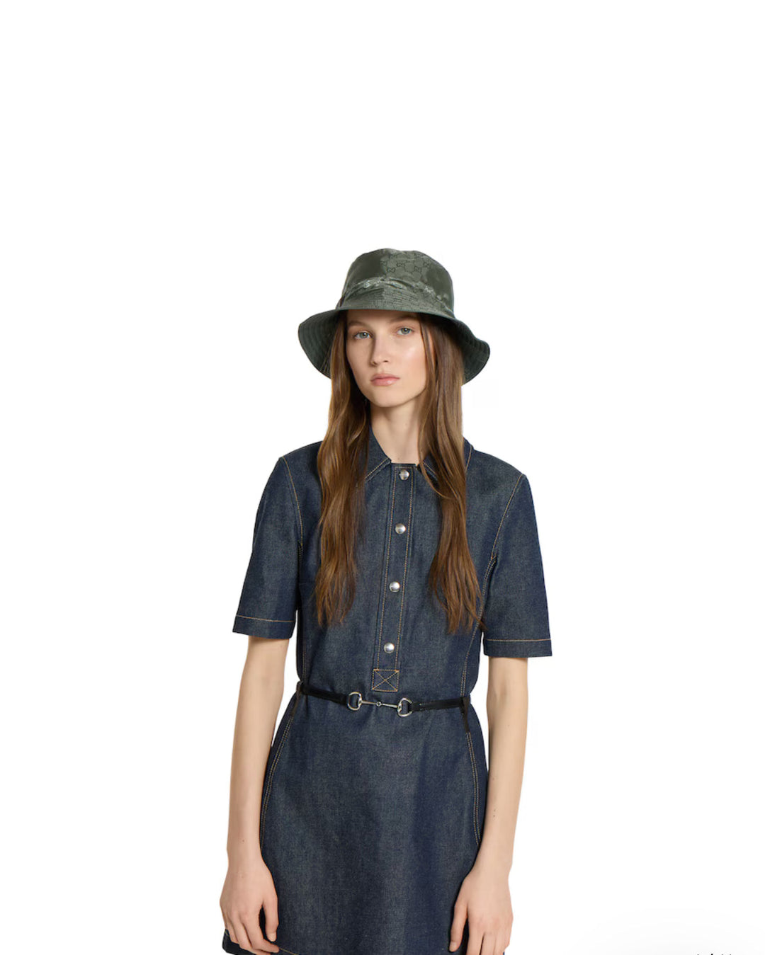 Chapeau bob réversible en nylon GG