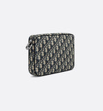 Triple Pouch Saddle Noir et Beige