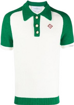 Casab polo en tweed à patch logo