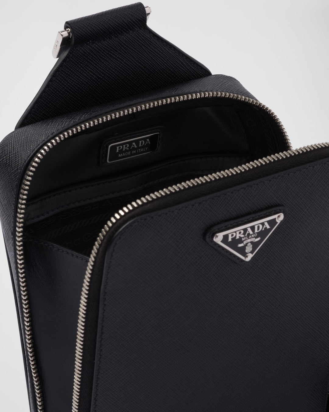 Sac Prada Brique en cuir Saffiano