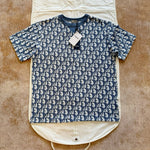 T-shirt cd Oblique, coupe relax bleu