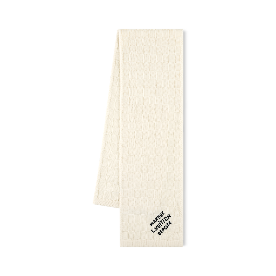Bonnet et Écharpe Écharpe Damier Snug Crème