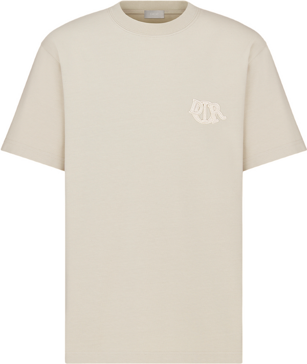 T-shirt Cd Charm, coupe relax Jersey de coton beige
