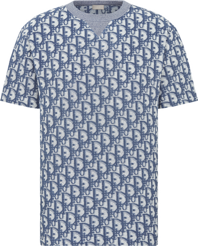 T-shirt cd Oblique, coupe relax bleu