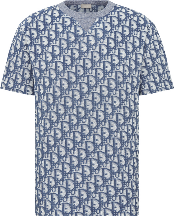 T-shirt cd Oblique, coupe relax bleu