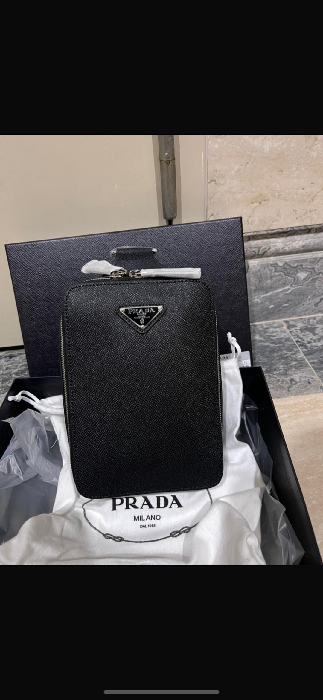 Sacoche Prd Brique Saffiano 10/10