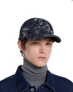 Casquette en denim GG avec détail bande Web