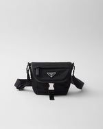 Sac porté épaule en Re-Nylon et cuir Saffiano