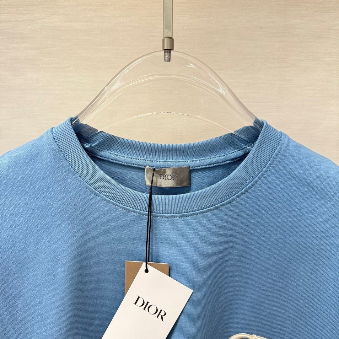T-shirt CD Icon, coupe relax bleu
