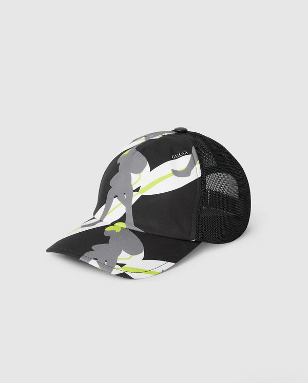 Casquette en toile de coton imprimée