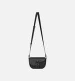 Mini sac Messenger à rabat Saddle Noir