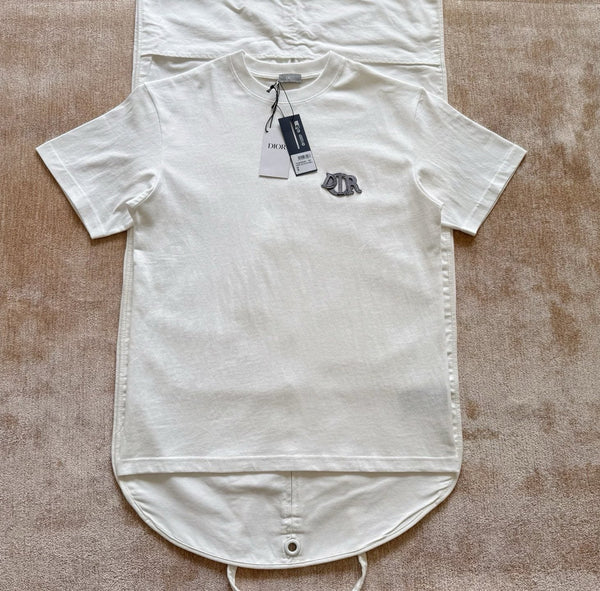 T-shirt Cd Charm, coupe relax Jersey de coton bleu