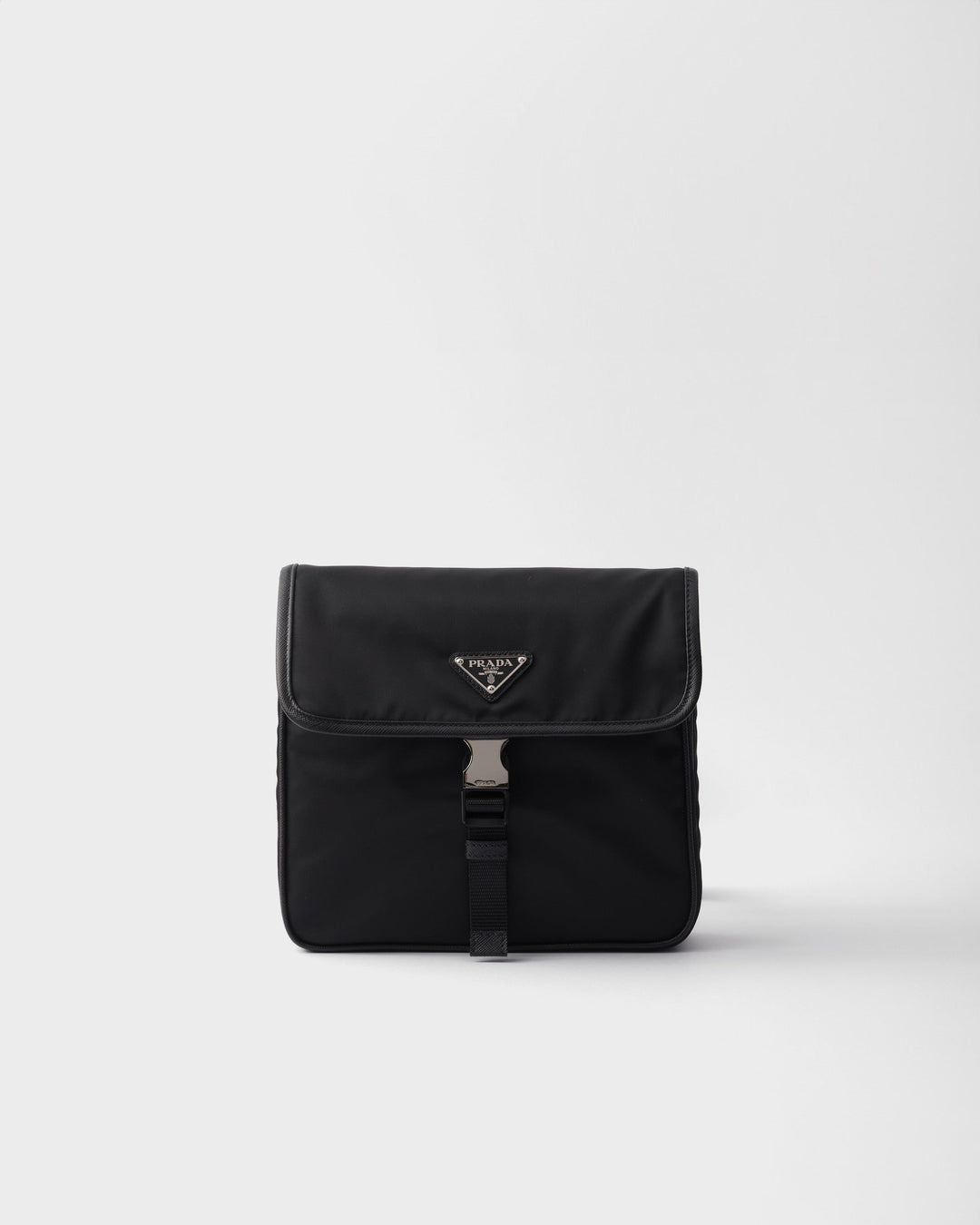 Sac porté épaule en Re-Nylon et cuir Saffiano