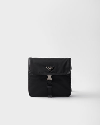 Sac porté épaule en Re-Nylon et cuir Saffiano