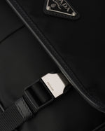Sac porté épaule en Re-Nylon et cuir Saffiano