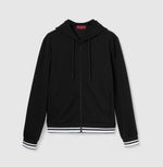 Veste zippée à capuche en jersey