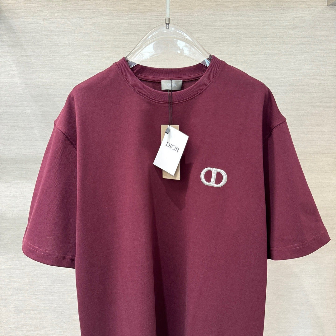 T-shirt CD Icon, coupe relax bordeaux