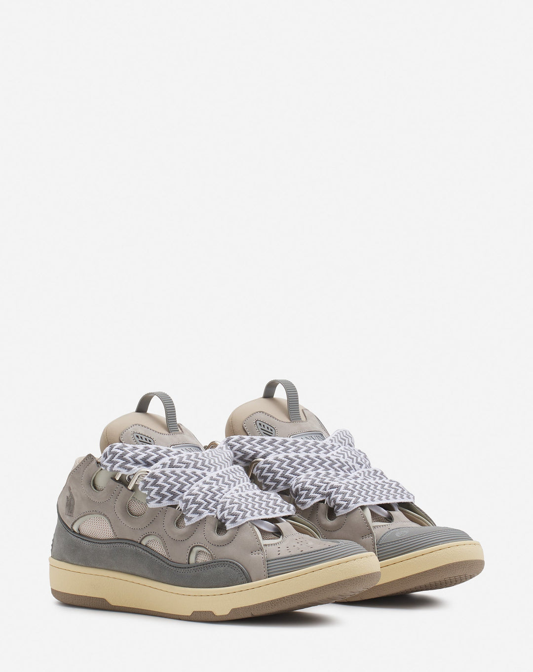 LANVIN LEATHER CURB GRIS
