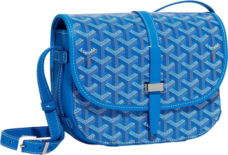 Sac Belvédère  blue leather