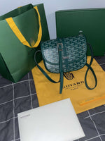 Sac Belvédère  green leather