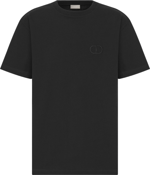T-shirt CD Icon, coupe relax Jersey de coton noir