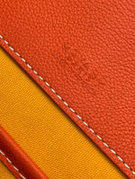 Sac Belvédère  orange  leather