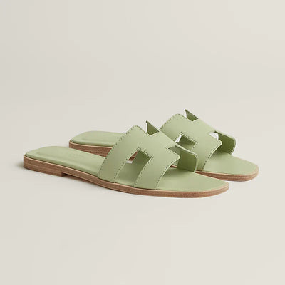 Hermes - Claquettes Vert de mer